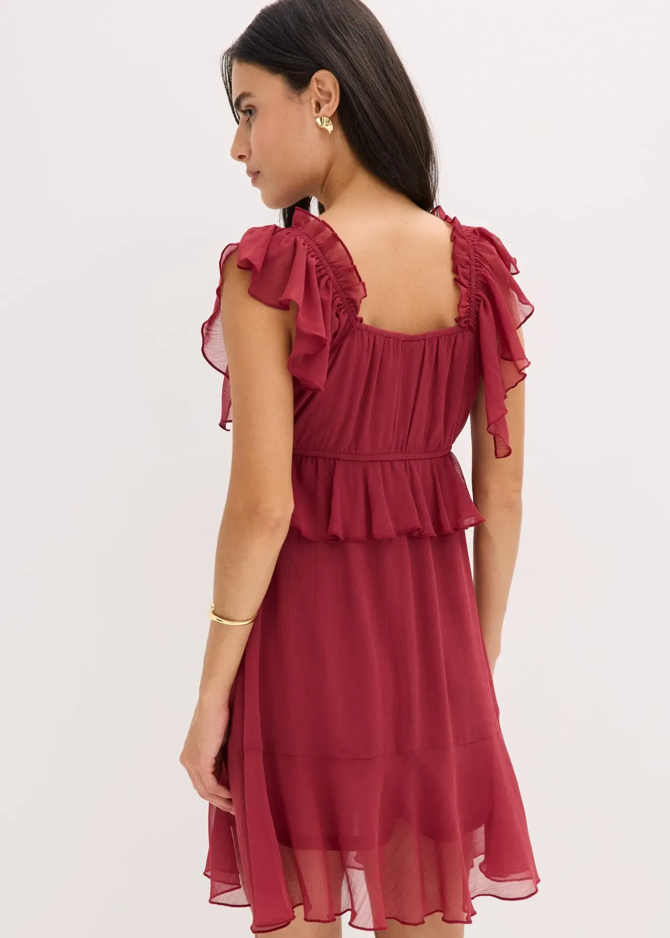 Robe trapèze en crêpe