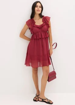 Robe trapèze en crêpe