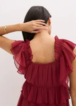 Robe trapèze en crêpe