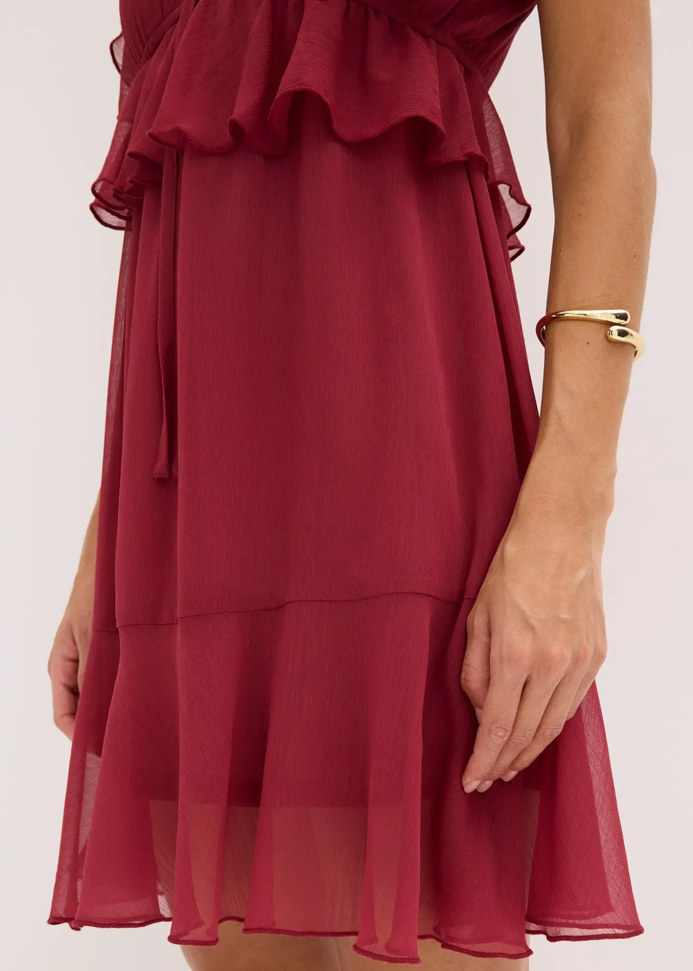 Robe trapèze en crêpe