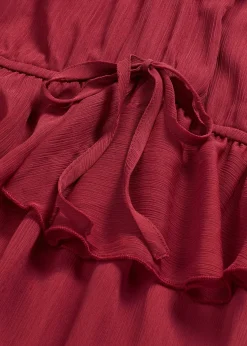 Robe trapèze en crêpe