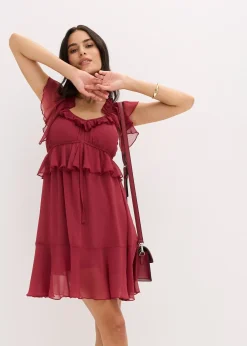 Robe trapèze en crêpe