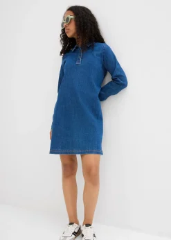 Robe trapèze en jean