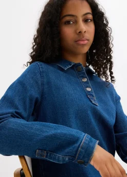 Robe trapèze en jean