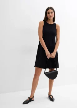 Robe trapèze en maille de viscose mélangée