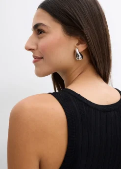 Robe trapèze en maille de viscose mélangée