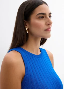 Robe trapèze en maille de viscose mélangée