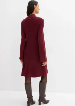 Robe trapèze en maille, viscose majoritaire