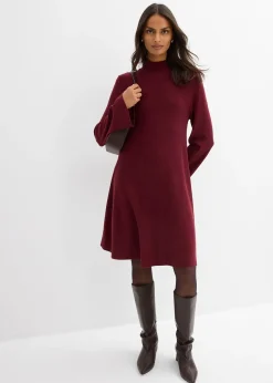 Robe trapèze en maille, viscose majoritaire