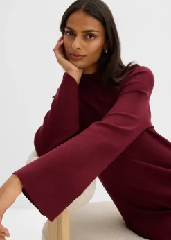 Robe trapèze en maille, viscose majoritaire