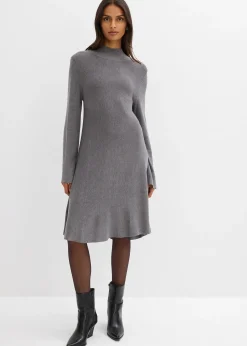 Robe trapèze en maille, viscose majoritaire