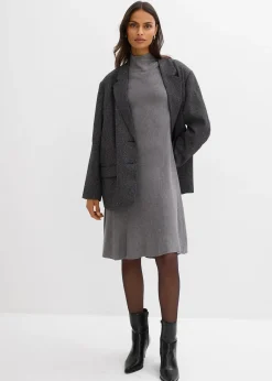 Robe trapèze en maille, viscose majoritaire