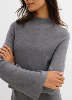 Robe trapèze en maille, viscose majoritaire