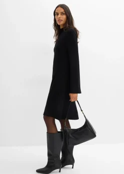 Robe trapèze en maille, viscose majoritaire