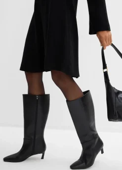 Robe trapèze en maille, viscose majoritaire