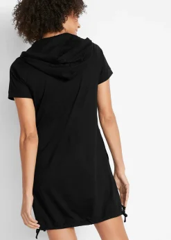 Robe T-shirt en coton, manches courtes