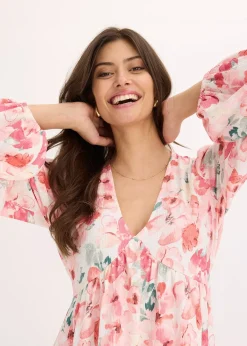 Robe tunique avec jupe évasée