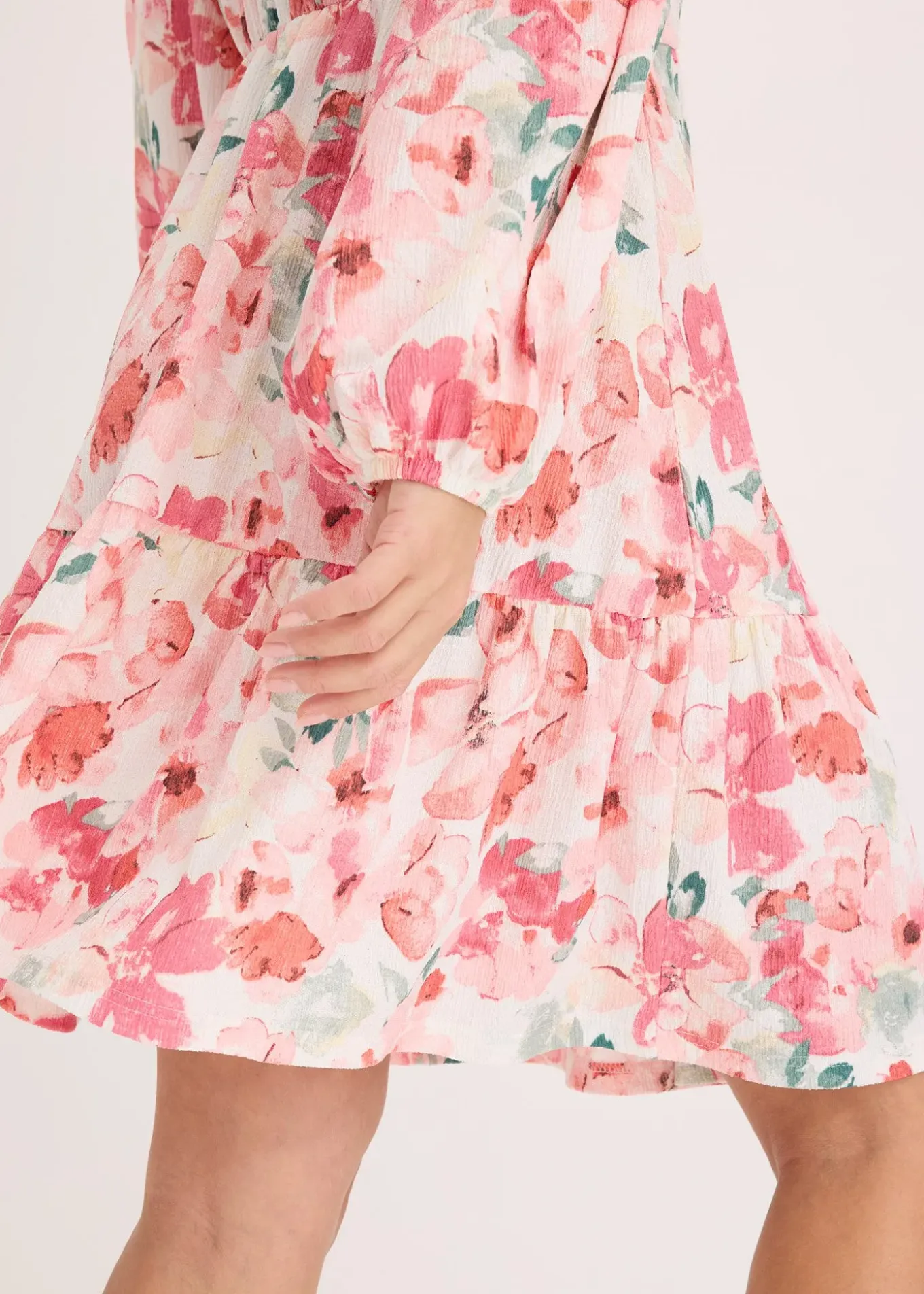 Robe tunique avec jupe évasée