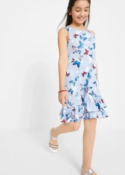 Robe volantée en jersey 100% coton
