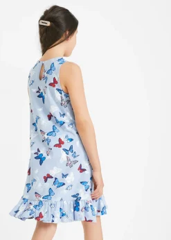 Robe volantée en jersey 100% coton