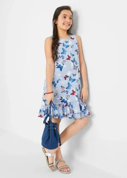 Robe volantée en jersey 100% coton