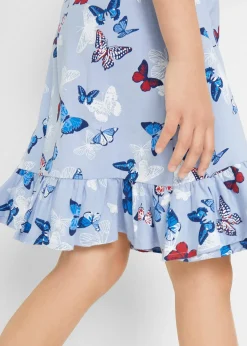 Robe volantée en jersey 100% coton