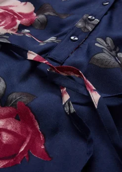 Robe-blouse de grossesse et d'allaitement en viscose fluide