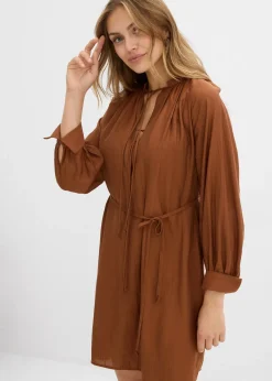 Robe-blouse de grossesse et d’allaitement en viscose fluide