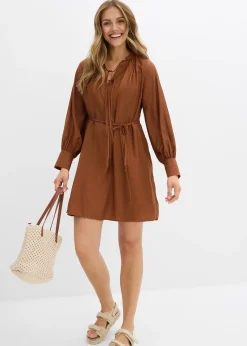 Robe-blouse de grossesse et d’allaitement en viscose fluide