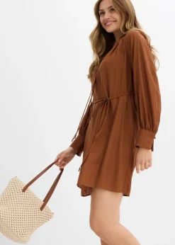 Robe-blouse de grossesse et d’allaitement en viscose fluide