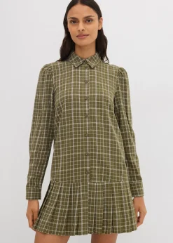 Robe-chemise à carreaux