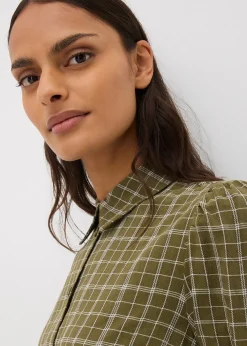 Robe-chemise à carreaux