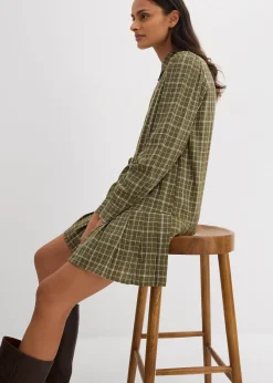 Robe-chemise à carreaux