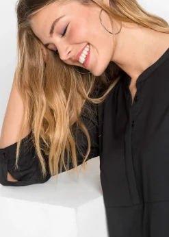 Robe-chemise à col boutonné