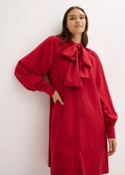 Robe-chemise à col lavallière