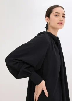 Robe-chemise à col lavallière