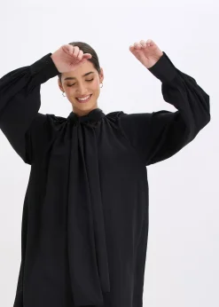 Robe-chemise à col lavallière