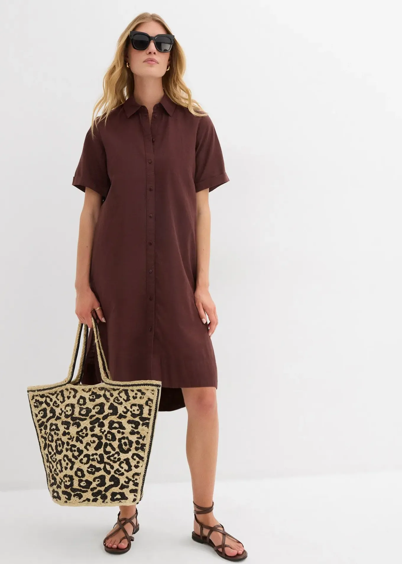 Robe-chemise 100% coton