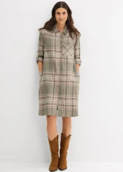 Robe-chemise 100% coton