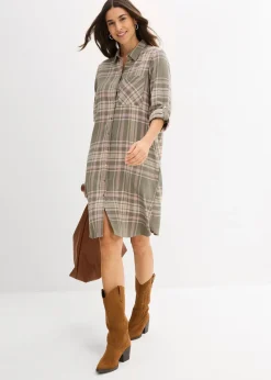 Robe-chemise 100% coton