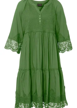 Robe-chemise à dentelle