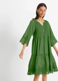 Robe-chemise à dentelle