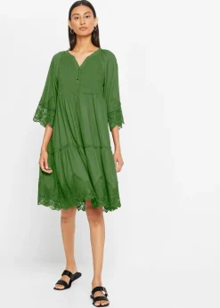 Robe-chemise à dentelle