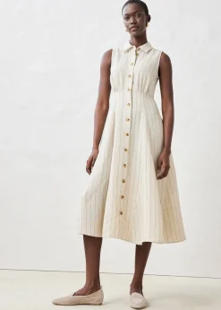 Robe-chemise, 100% lin