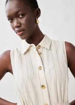 Robe-chemise, 100% lin