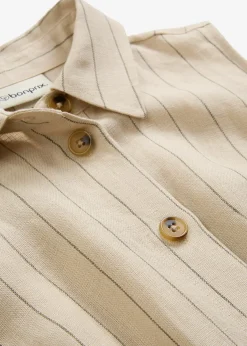 Robe-chemise, 100% lin