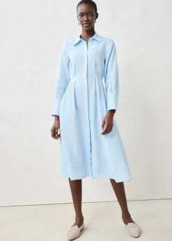 Robe-chemise 100% lin