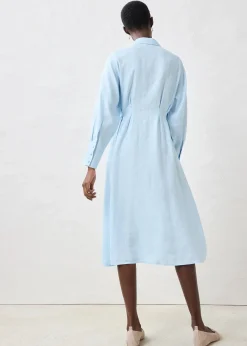 Robe-chemise 100% lin
