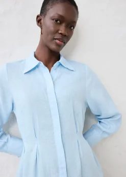 Robe-chemise 100% lin