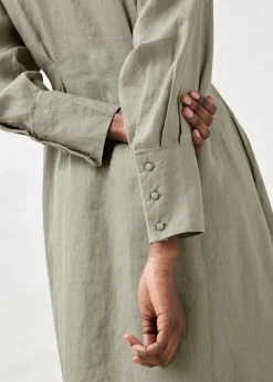 Robe-chemise 100% lin